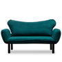 Atelier Del Sofa Chatto - Sofá-Cama de 2 Plazas Azul Petróleo